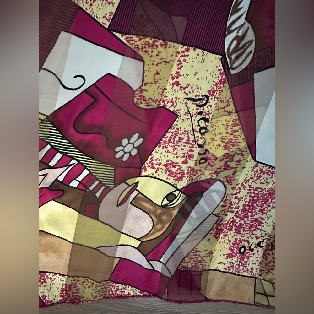 Picasso Vtg.90s Rectangular Scarf - image 2